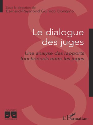 cover image of Le dialogue des juges